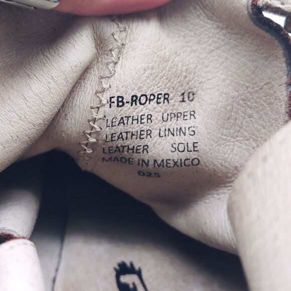 Freebird Women's Almond Toe Braided Buckled Straps Brown Leather Ankle Boots 10 - Picture 11 of 11